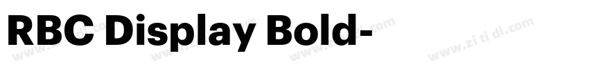 RBC Display Bold字体转换 RBC Display Bold字体转换